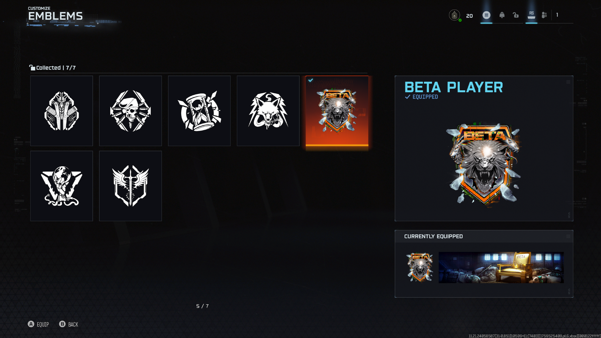 In-game rewards from the Call of Duty: Black Ops 7 beta
