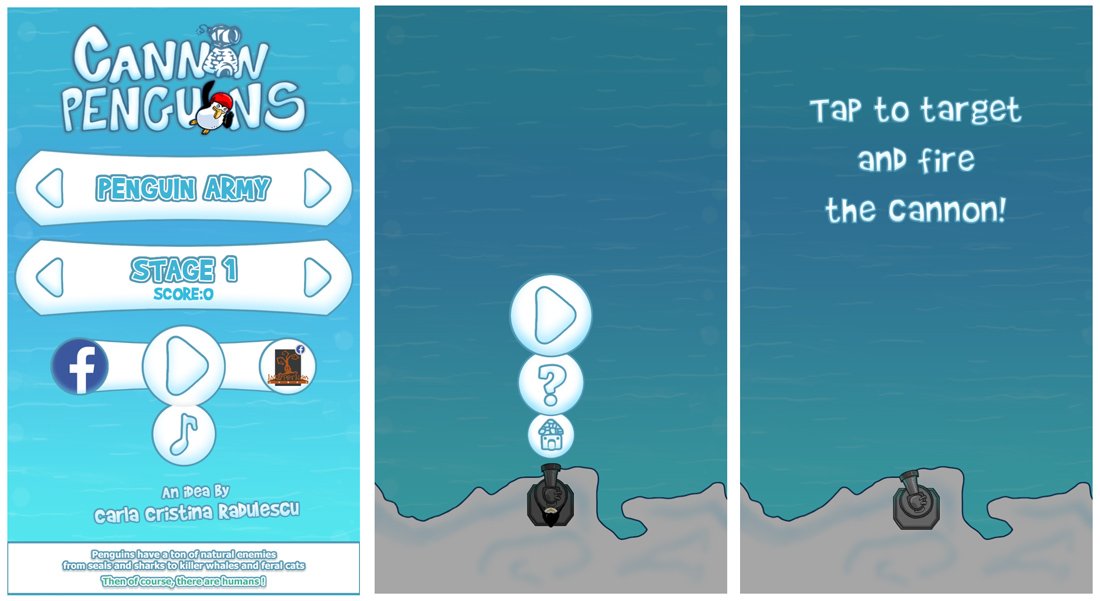 Cannon Penguins Menus