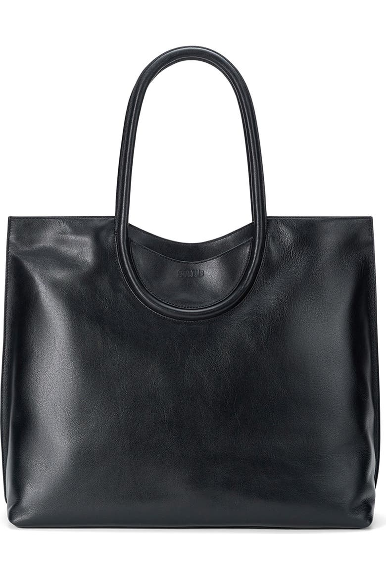 Maude North-South Leather Tote