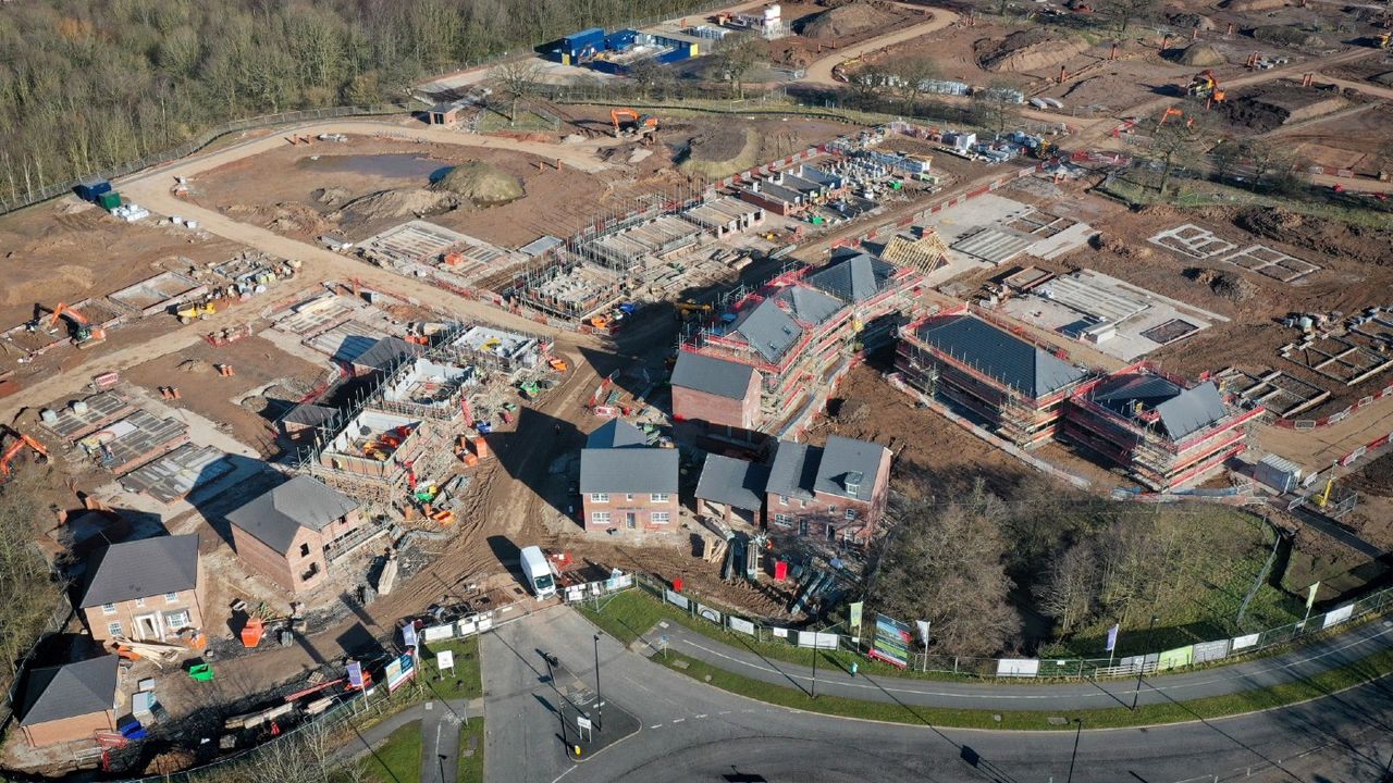 A housing development in Warrington, England 