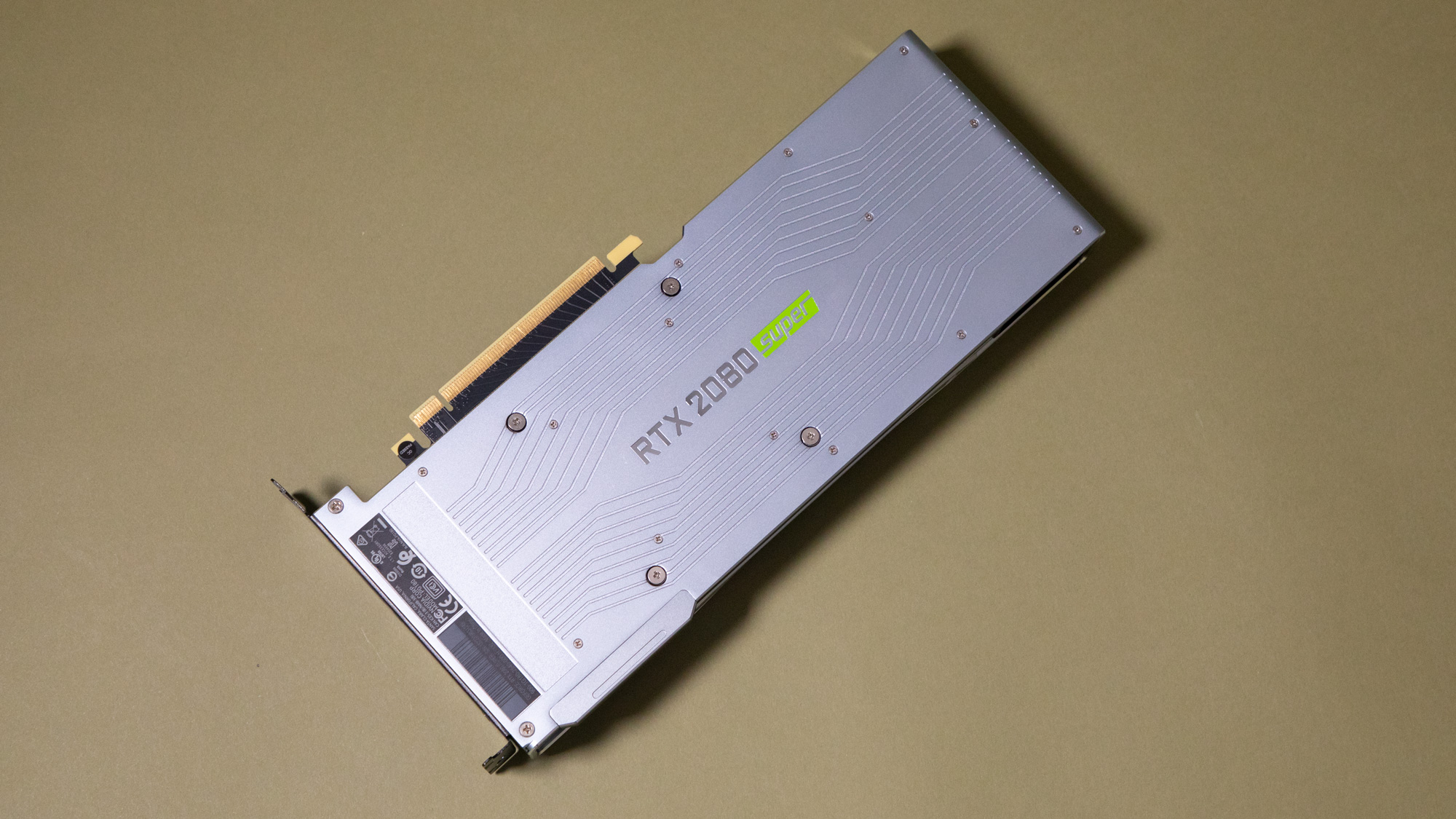 The Nvidia GeForce RTX 2080 Super backplate looks amazing