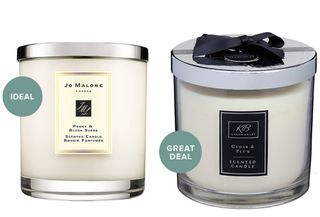 John Lewis and B&M candles