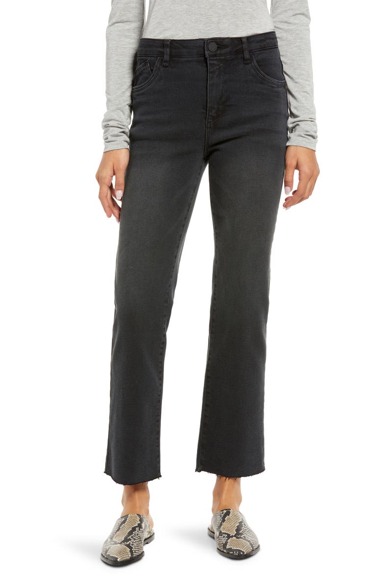 Bennett 'ab'solution Skyrise Raw Hem High Waist Stretch Bootcut Jeans