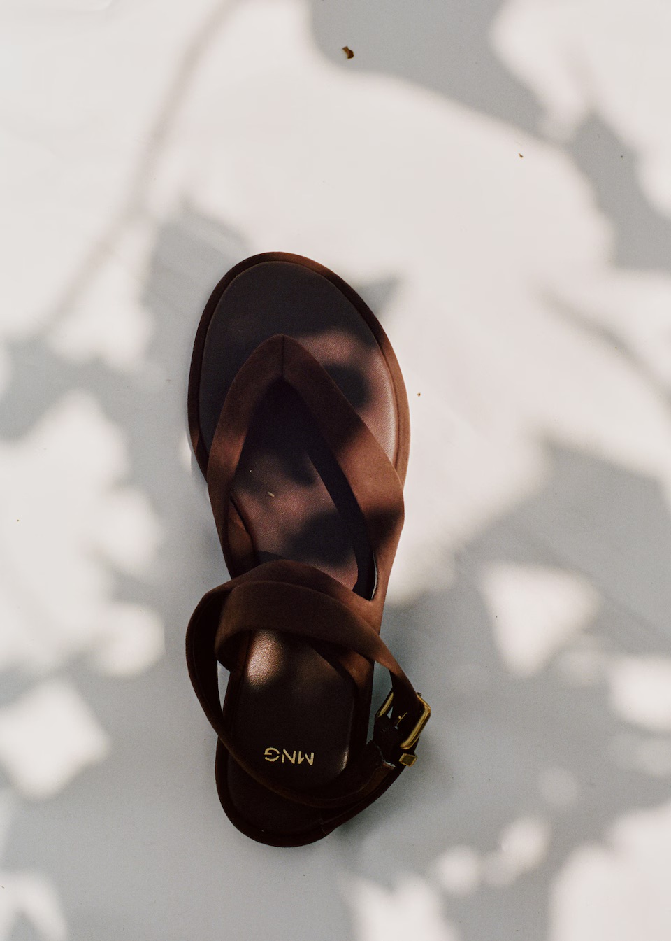 MANGO, Suede Straps Sandals