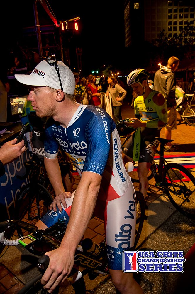 Daniel Holloway being interviewed