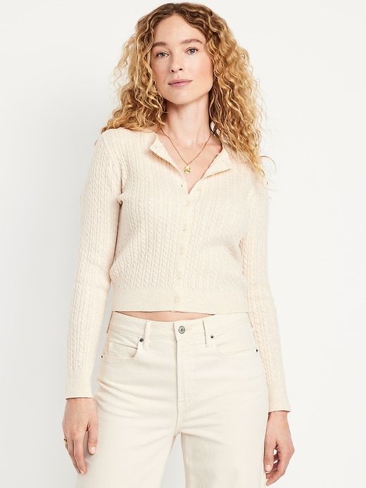 Sosoft Cropped Cardigan Sweater