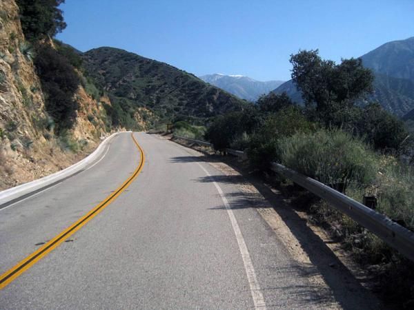 Mt. Baldy from low down on Mt. Baldy Road.