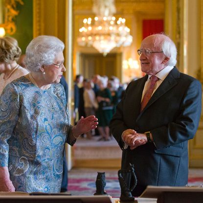 queen elizabeth and michael d higgins