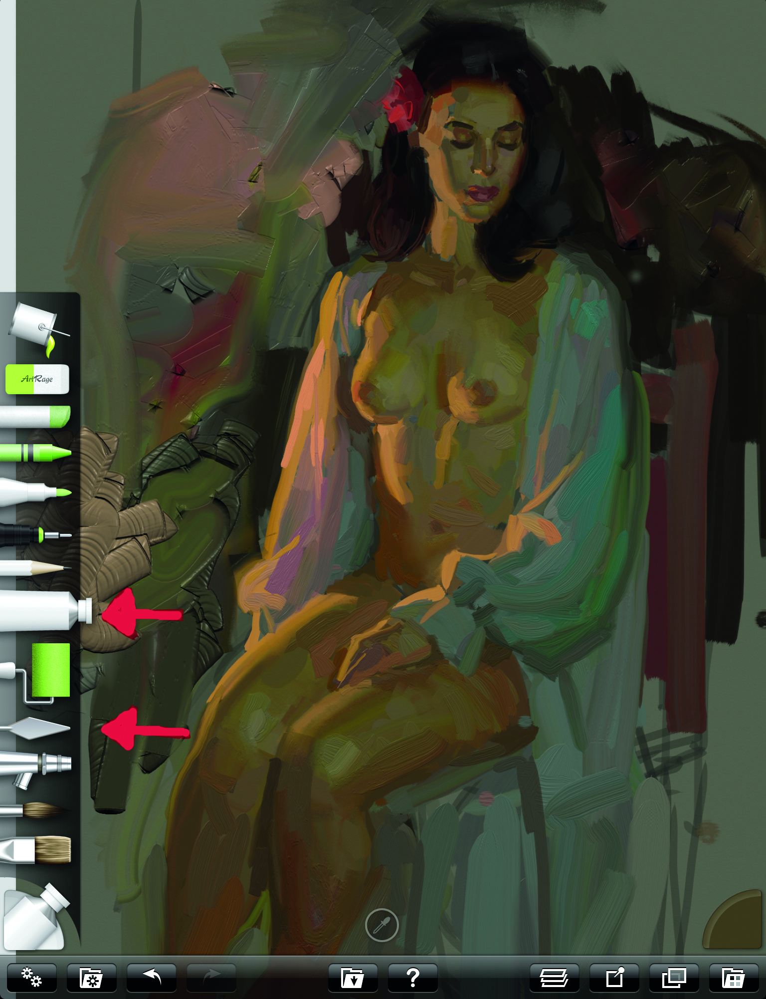 Rick Graham's iPad and Artage tutorial: painting a figure from life