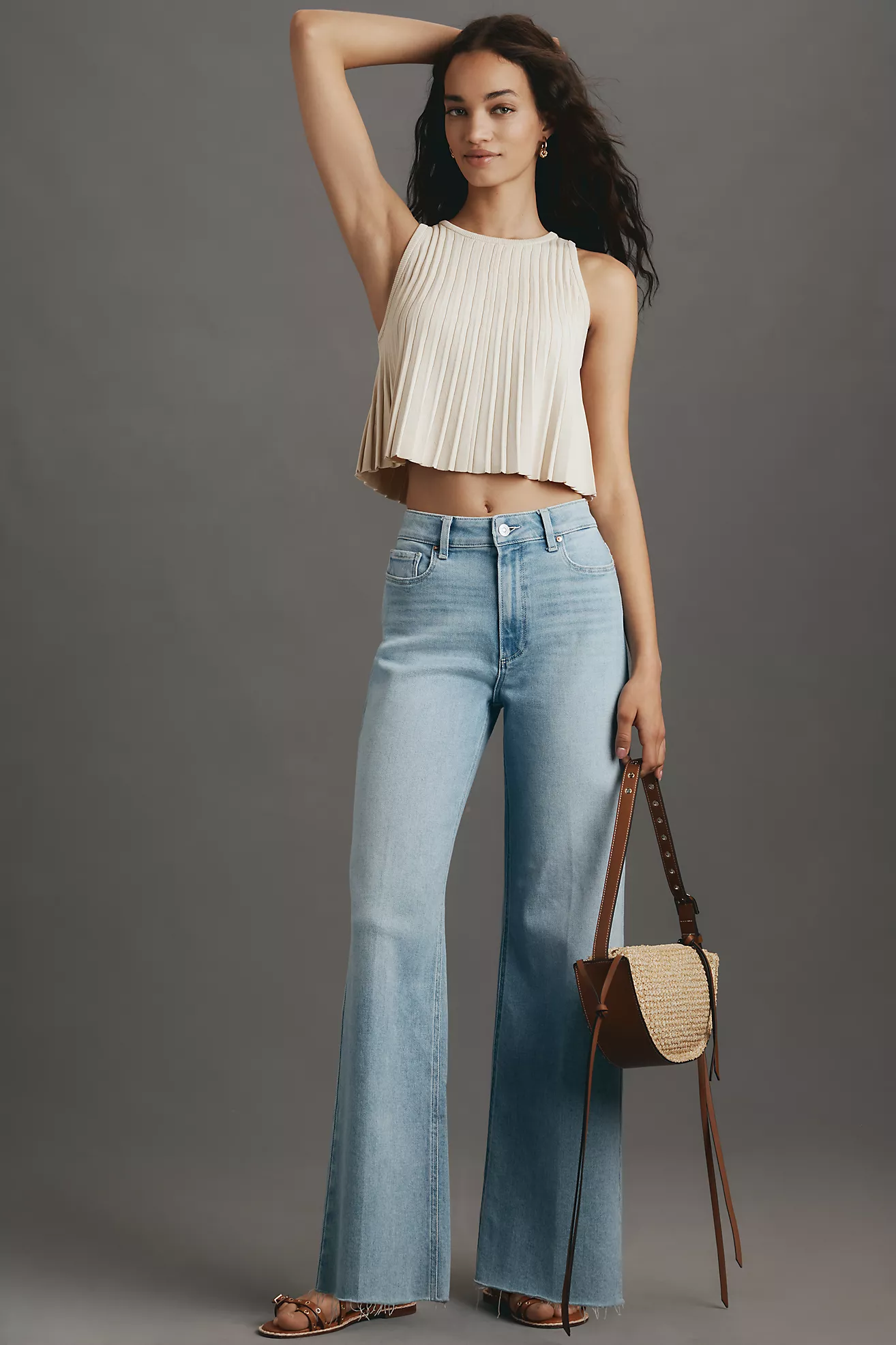 Paige Anessa High-Rise Wide-Leg Jeans