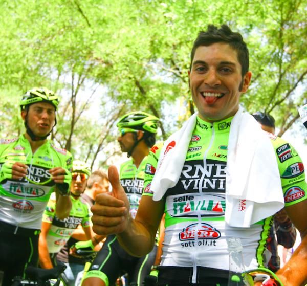 Andrea Guardini after the finishing line