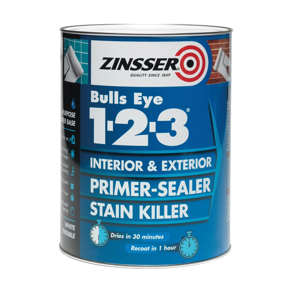 Zinsser Bulls Eye 1-2-3 Primer-Sealer &amp;amp; Stain Killer
