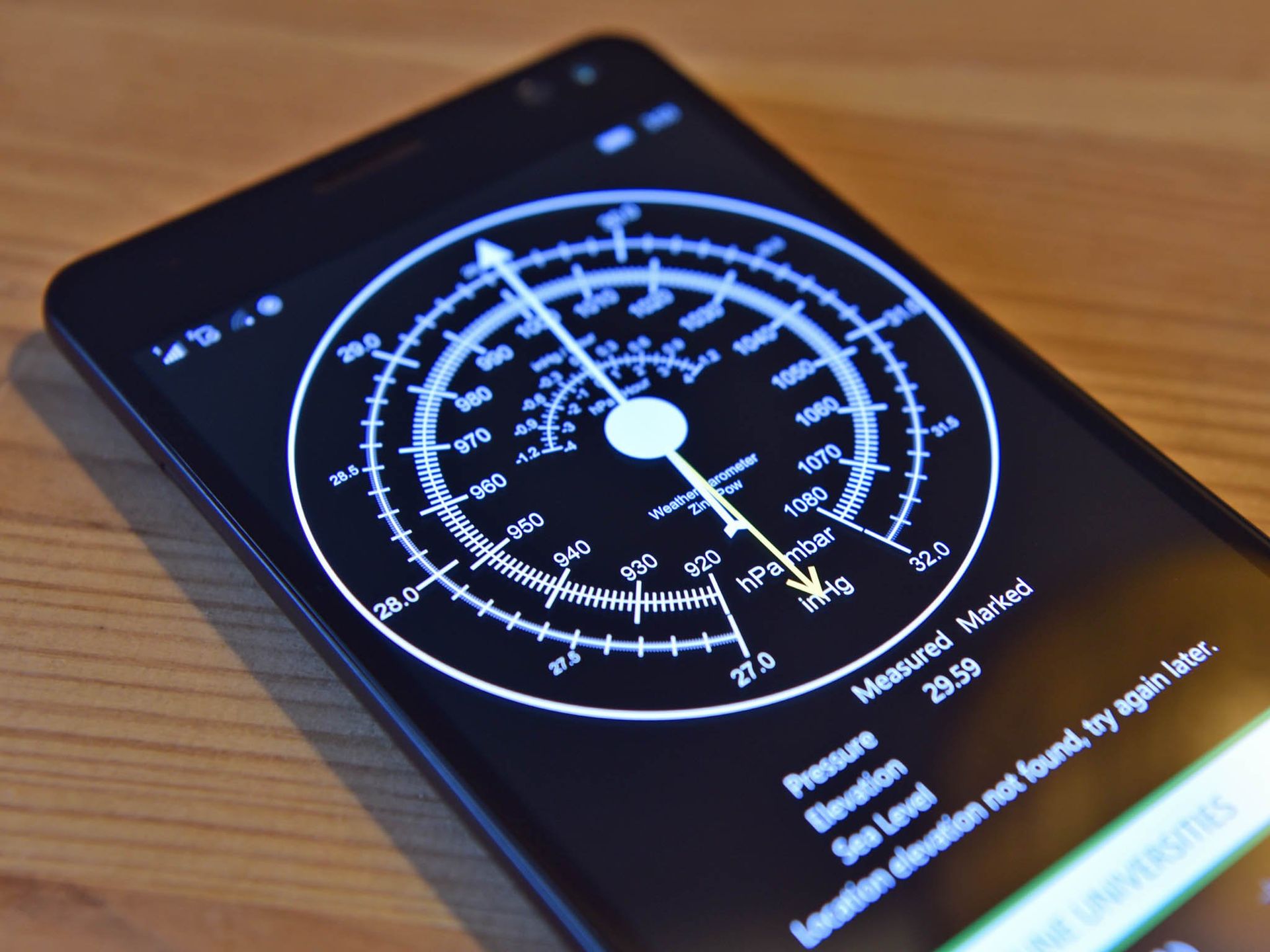 Barometer Software Weather Barometer app helps you predict storms using just your phone ...