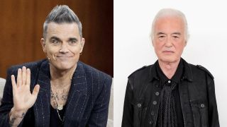 London neighbours Robbie Williams and Jimmy Page