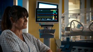 Dawn Steele plays Ange in Holby City