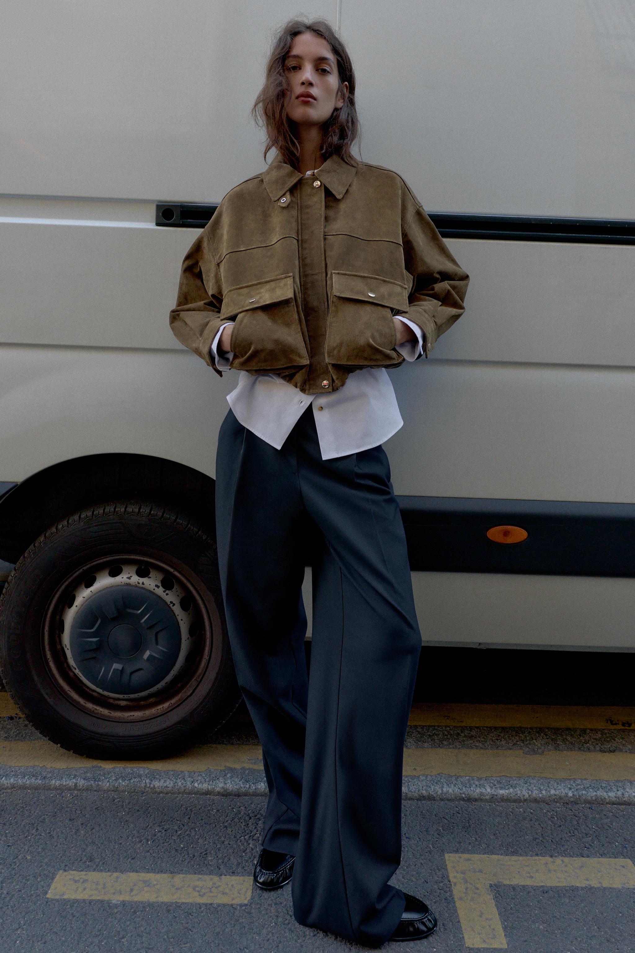 100% Leather Bomber Jacket