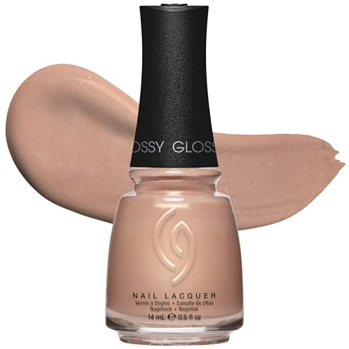 China Glaze Cg Nail Lacquer Dunescape Sand &amp;ndash; Nude Gold Beige Nail Polish, Long-Lasting, Quick Dry, Chip Resistant, Shimmer Glossy Finish for Salon &amp;amp; Diy Manicure, 0.5 Fl Oz
