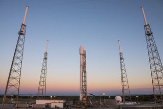 SpaceX's Falcon 9 Rocket on the Launch Pad