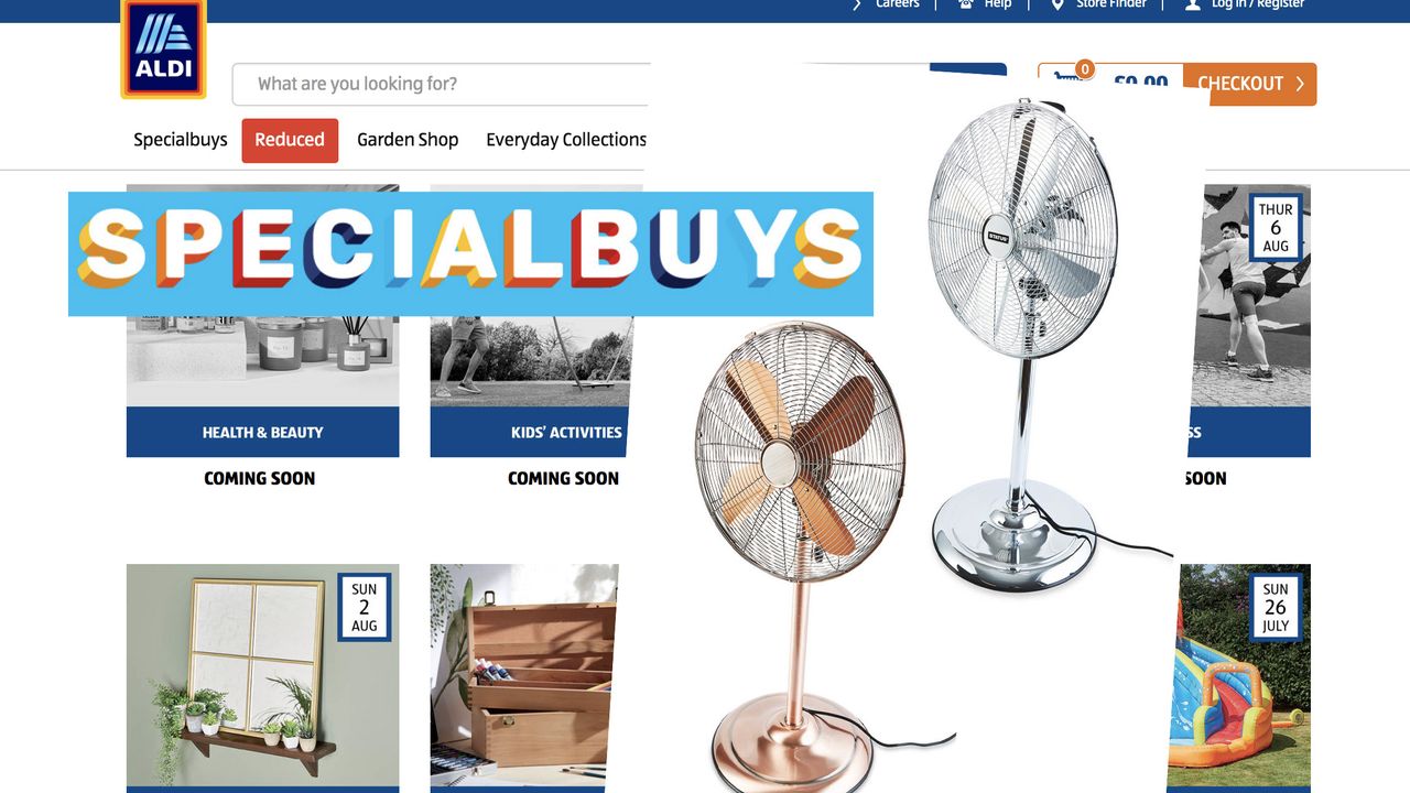 Kirkton house pedastal fan from Aldi Special Buy