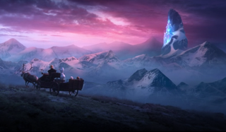 Elsa's castle in Frozen 2