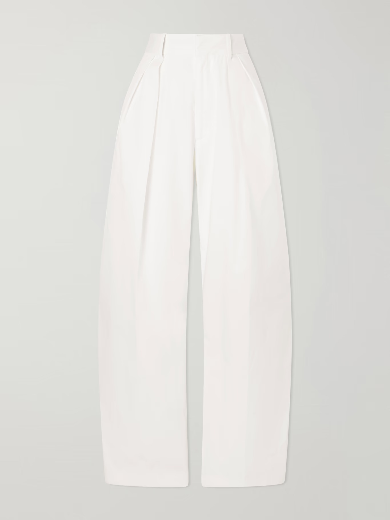 D'homme Pleated Wool Wide-Leg Pants