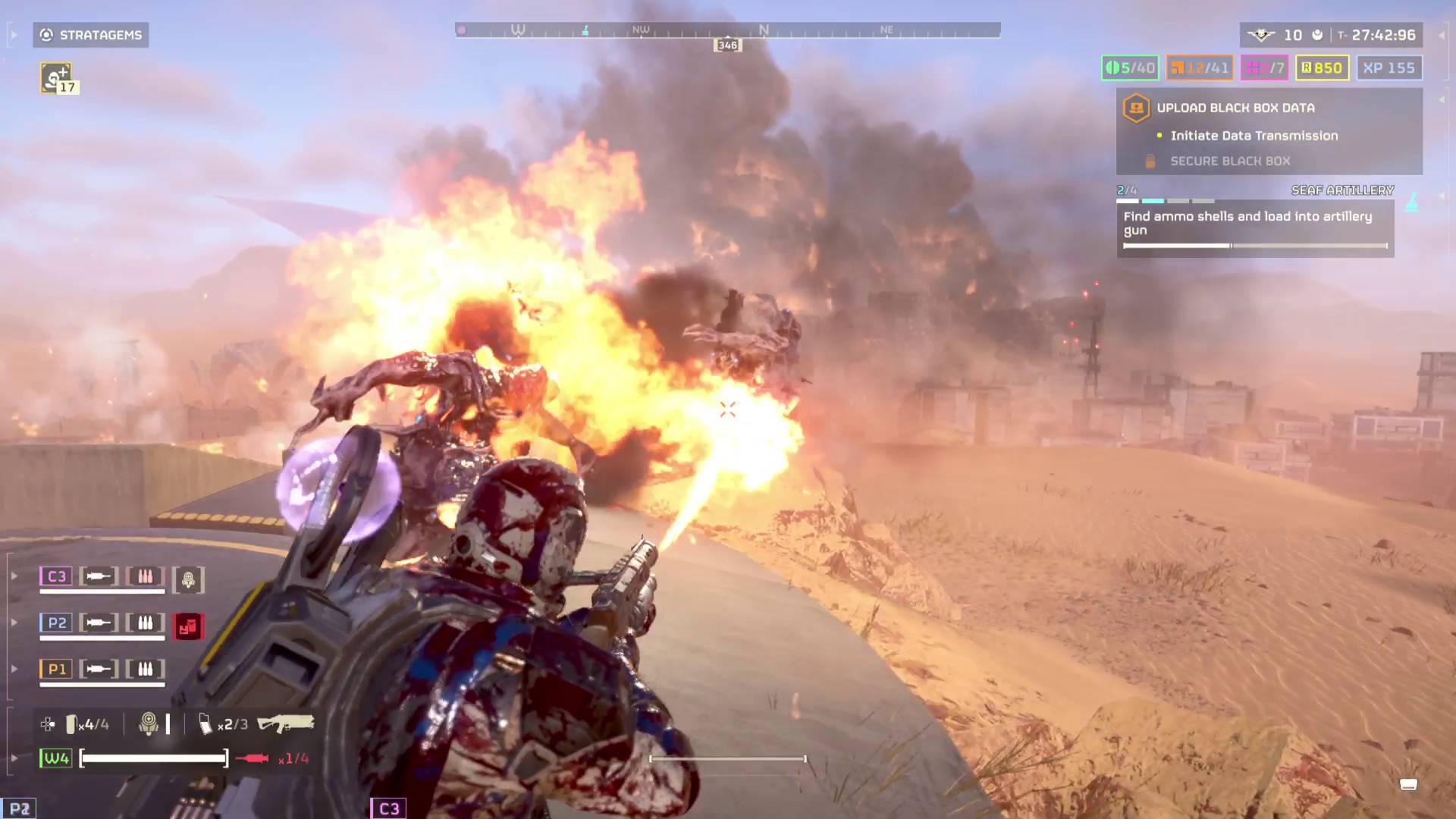 Helldivers 2 Entrenched Division warbond Stoker SMG underbarrel flamethrower torching Illuminate fleshmobs