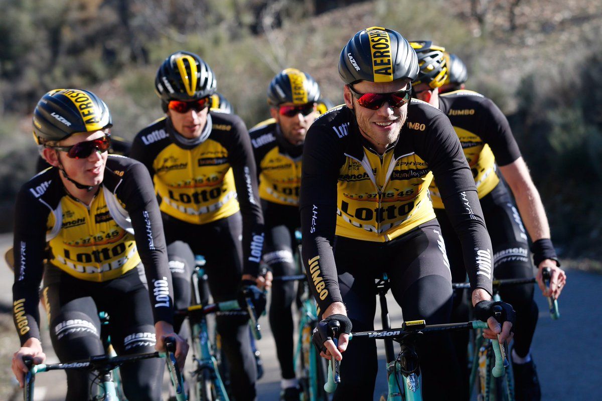 The 2017 LottoNL-Jumbo kit and bikes