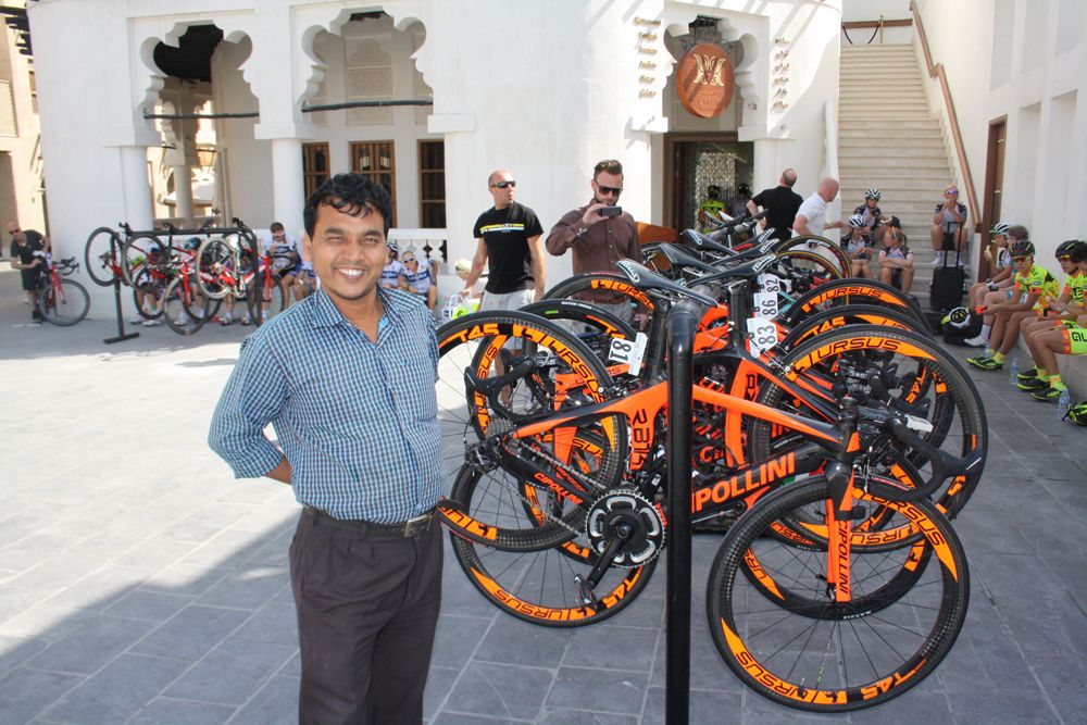 The local fans turn out for the Ladies Tour of Qatar