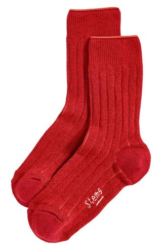 Luxe Merino Wool & Cashmere Blend Crew Socks