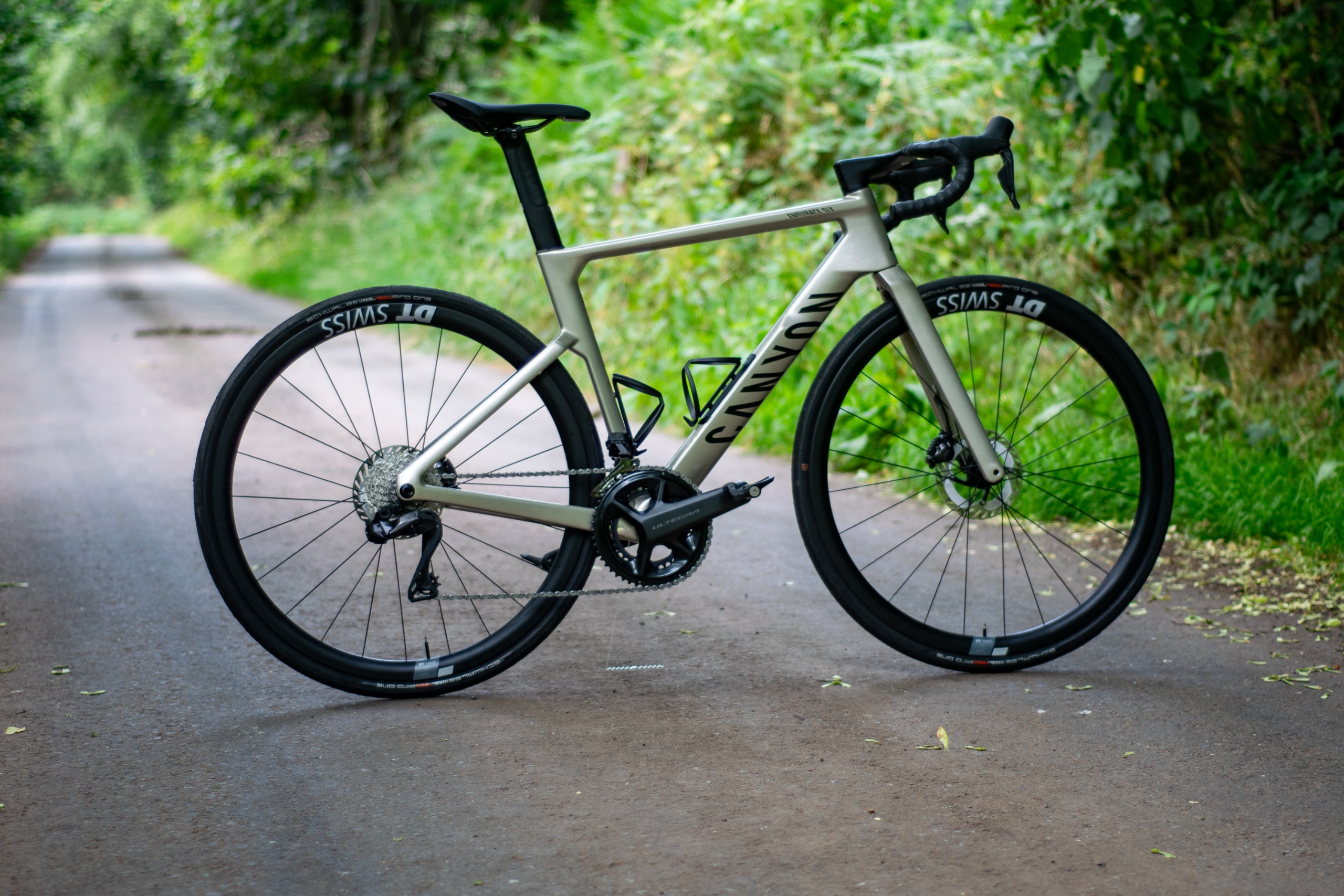 A Canyon Endurace CF SLX in a lane