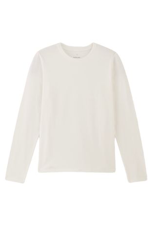 Everlane The Slim Long-Sleeve Crew in Essential Cotton