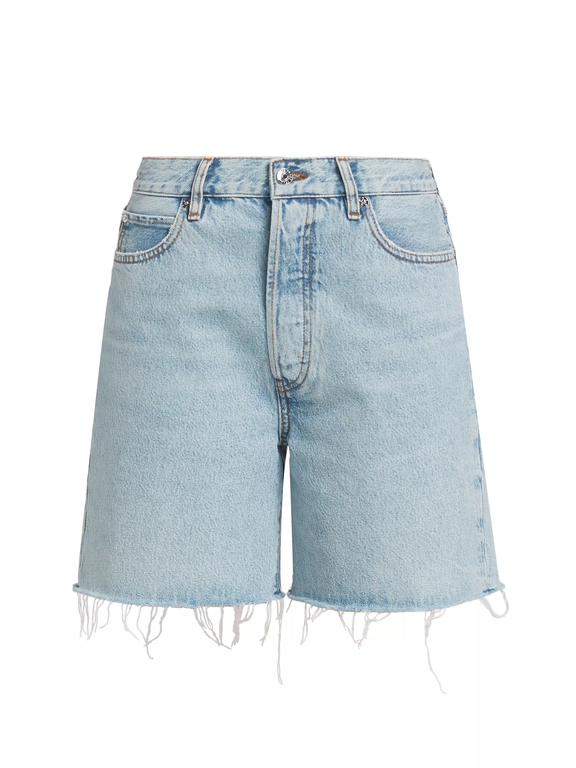 The Timeless Raw-Edge Denim Shorts