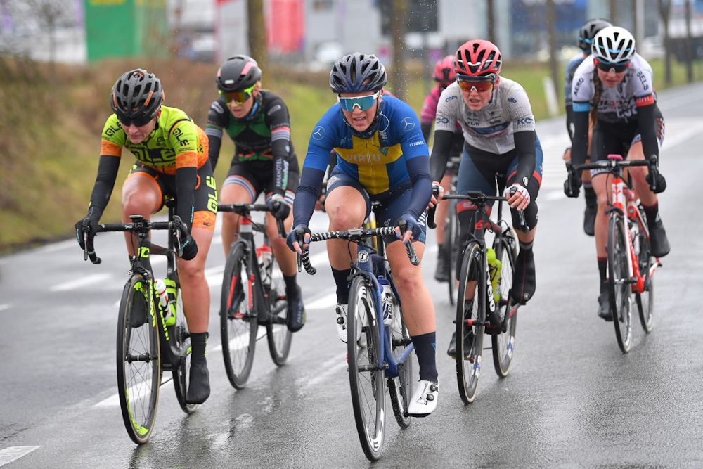 &nbsp;Karlijn Swinkels (Ale Cipollini), Sara Penton (Virtu Cycling), Ann-Sophie Duyck (Cervelo-Bigla Pro Cycling Team) and Chanella Stougje (Parkhotel Valkenburg)