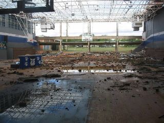 Childress High School Tornado Damage