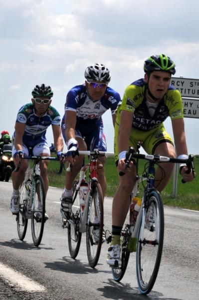 Jimmy Casper (Saur-Sojasun) and Nikolay Trusov (Katusha) were part of the initial break, but dropped back to the peloton early