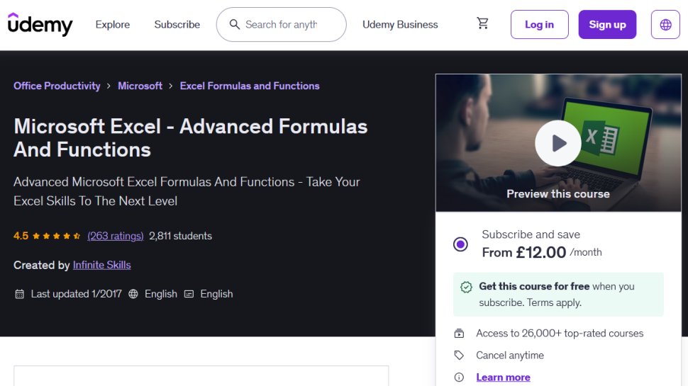 Udemy website screenshot (March 2026).