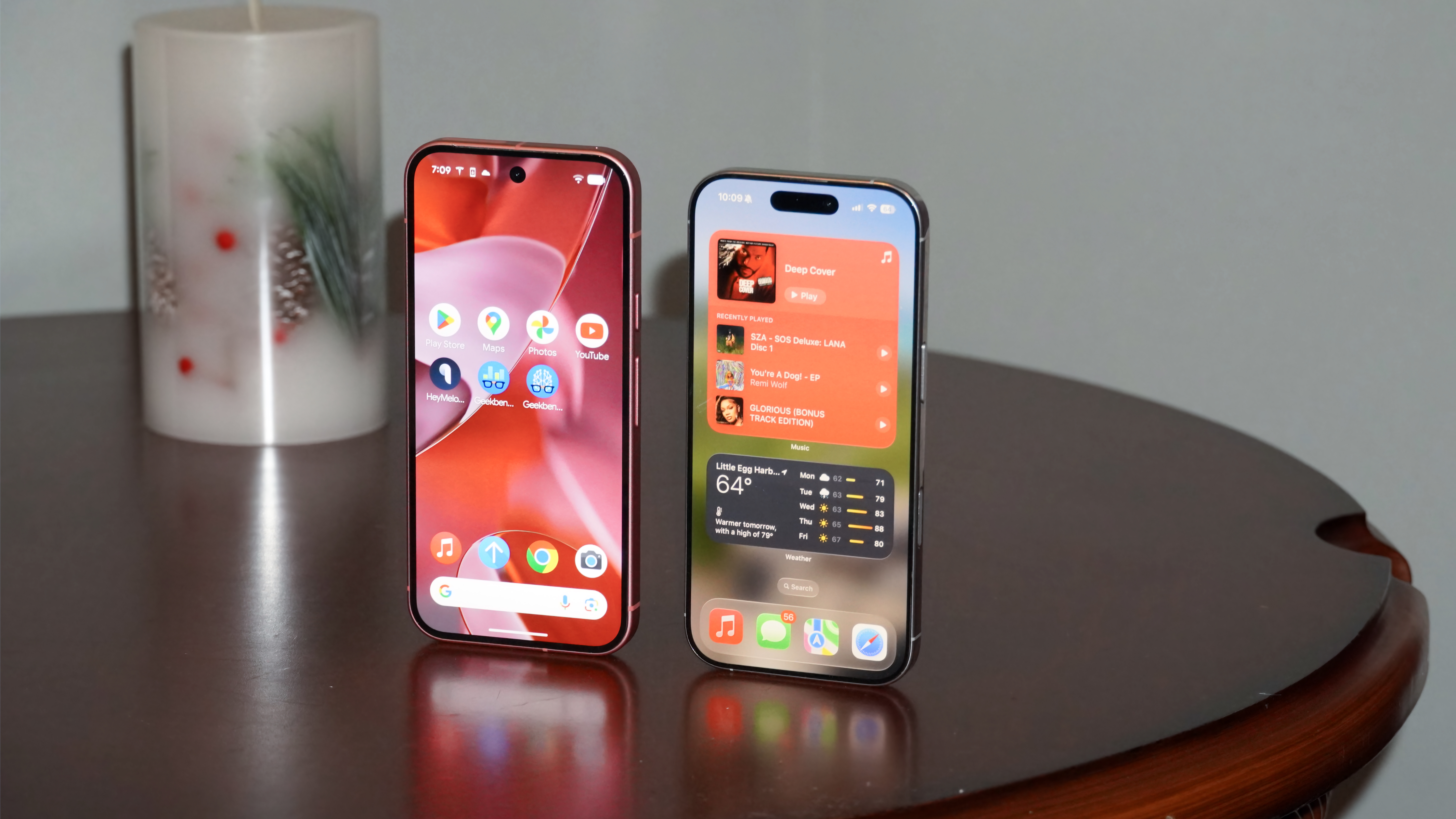 Home screens for Material 3 Expressive and Liquid Glass.