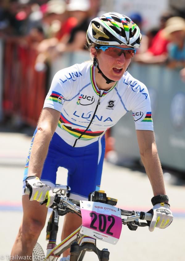 World Champion Catharine Pendrel (Luna Pro Team) nails down second place