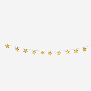 Golden star string lights