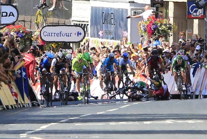 The crash in the last few 100 meters