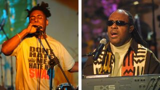 Omar and Stevie Wonder