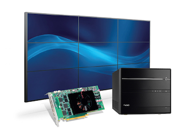 Matrox, Exxact Exhibit Shuttle Computer Group Single-Slot Graphics Card for 3x3 Video Walls at InfoComm