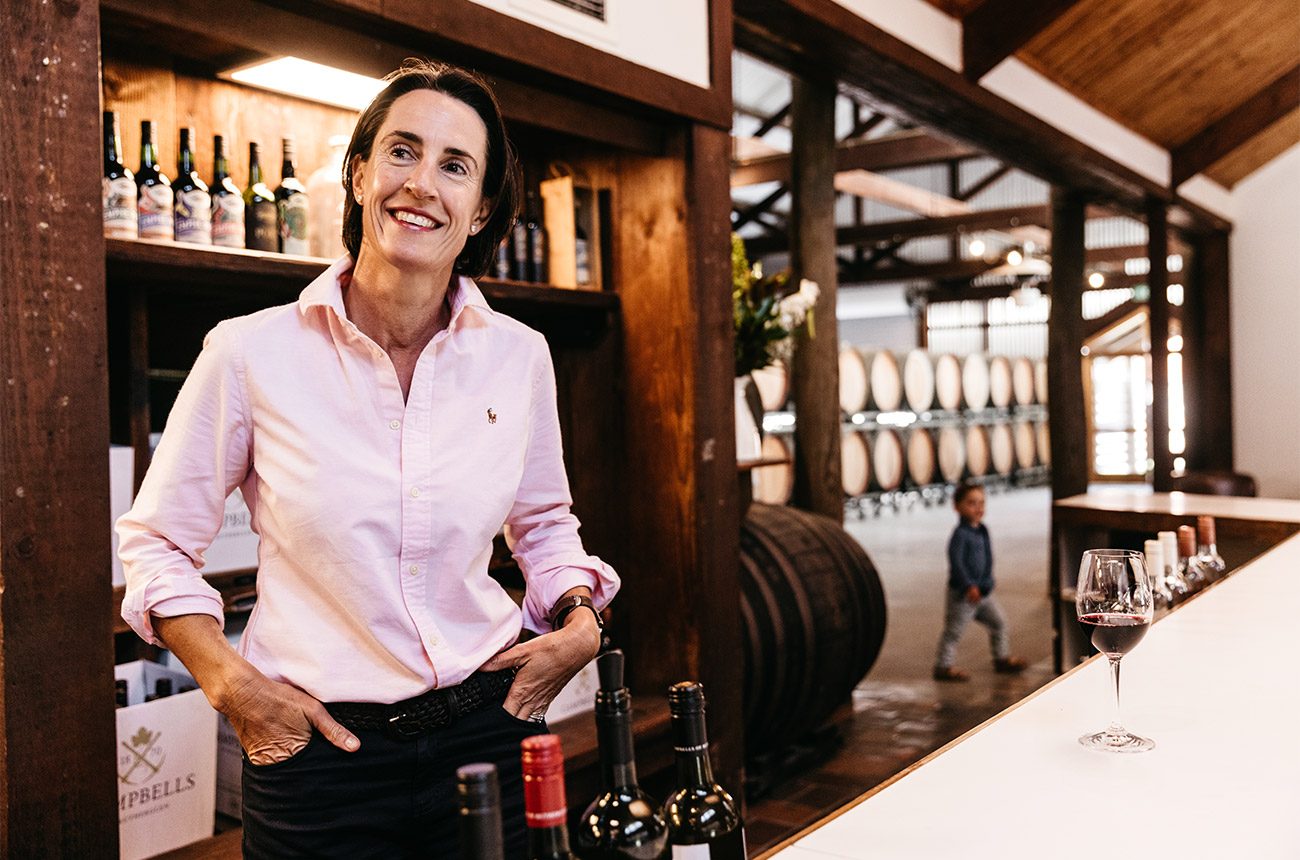 Jane Campbell, managing director at Campbells of Rutherglen winery in northeastern Victoria.