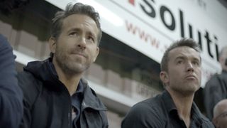 WELCOME TO WREXHAM — “Away We Go” Season 1, Episode 8 (Airs September 14) — Pictured: (l-r) Ryan Reynolds, Rob McElhenney