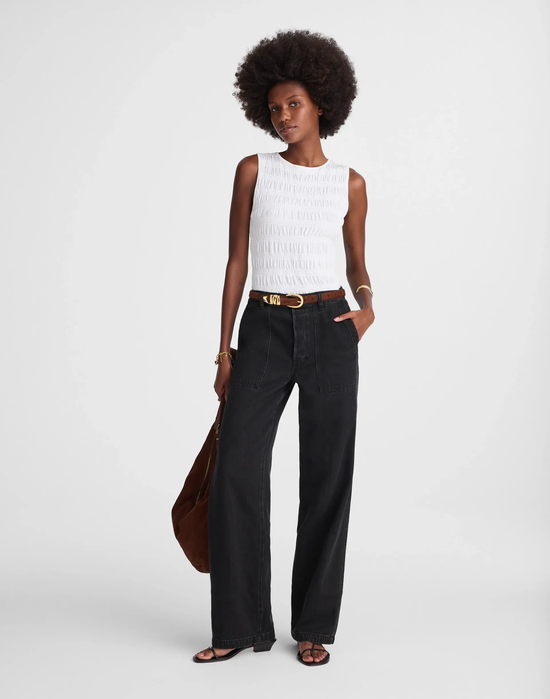 The Low-Slung Baggy Jean in Airy Denim