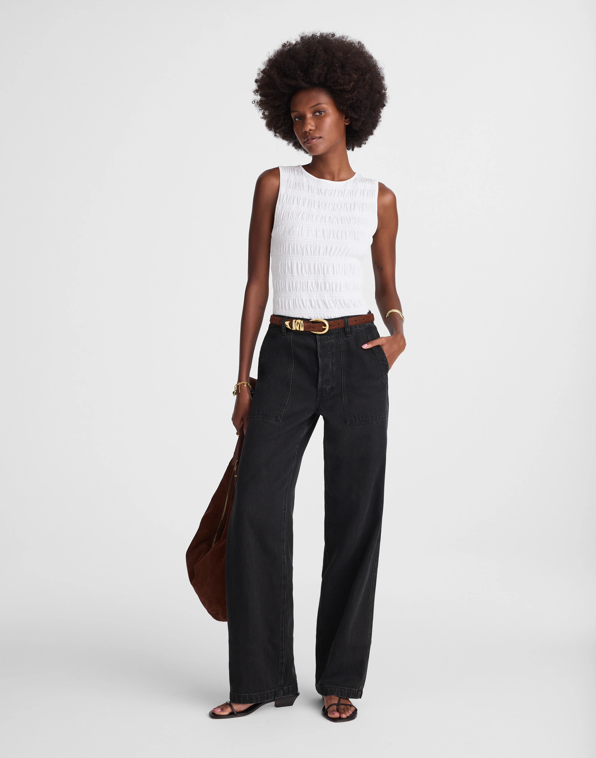 The Low-Slung Baggy Jean in Airy Denim