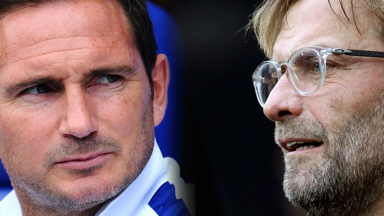 Chelsea manager Frank Lampard and Liverpool boss Jurgen Klopp 