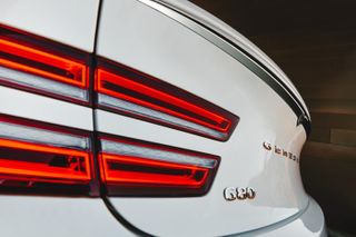 Rear light panel of Genesis G80 car