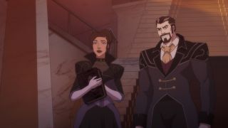 Silas and Lady Briarwood welcome some unsuspecting guests in The Legend of Vox Machina