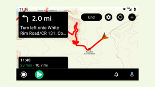 Gaia GPS x Android Auto